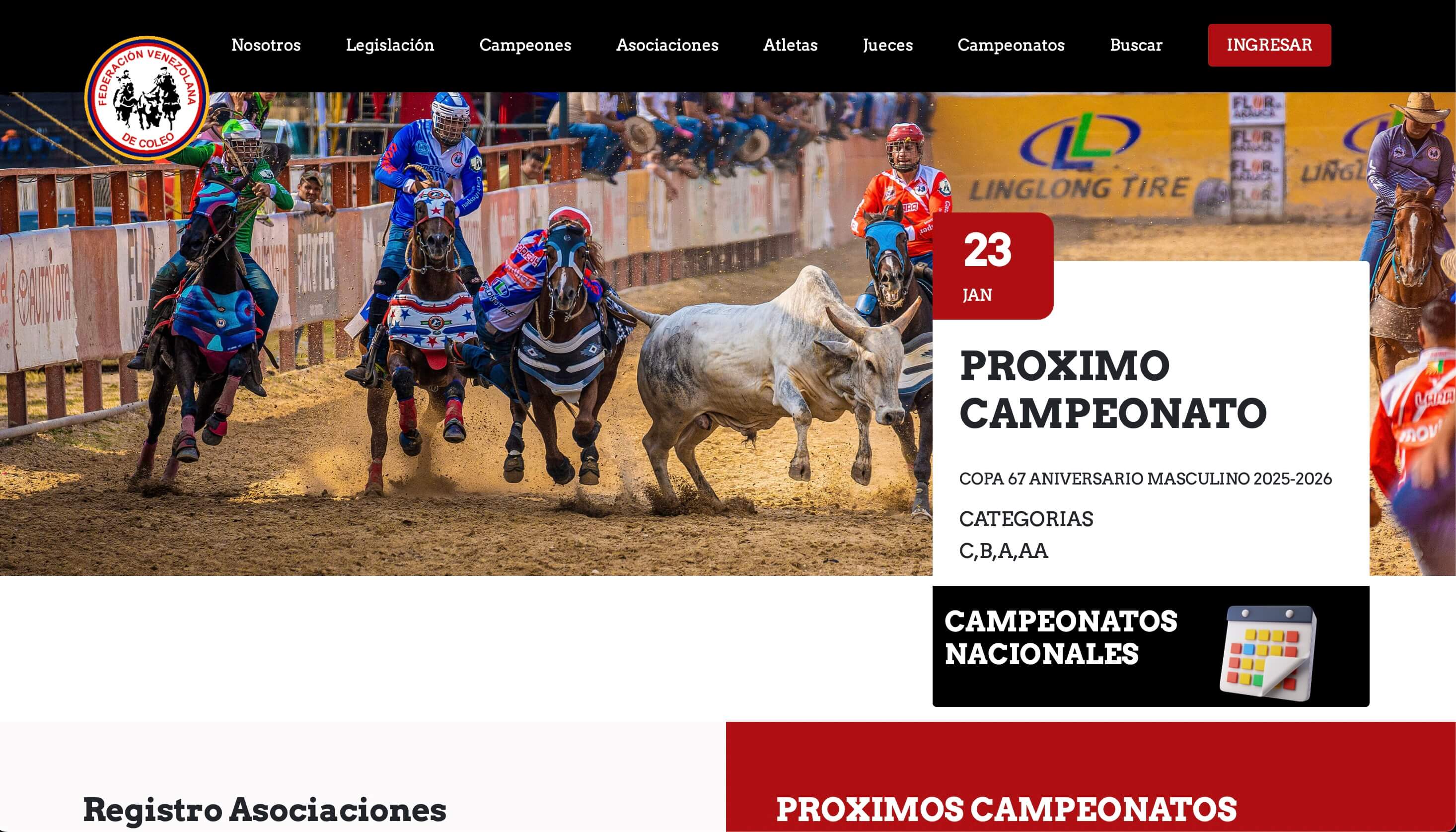 Venezuelan Coleo Federation Management Platform